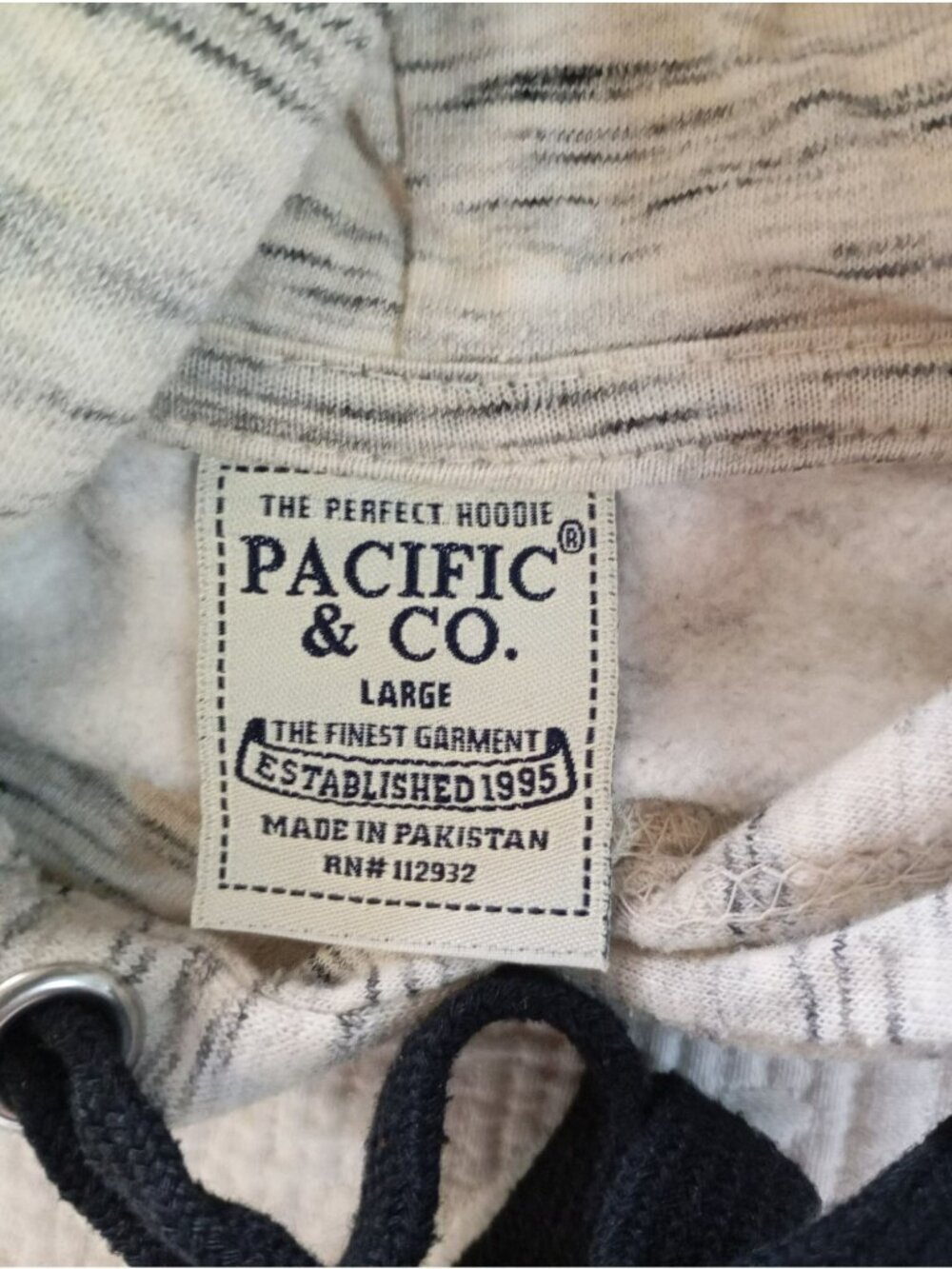 Vintage-Style Pacific & CoSarasota Florida Hoodie Surf Life Graphic Size L - Picture 2 of 11